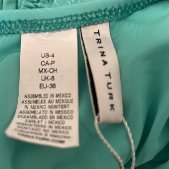 Trina Turk Ruffled High-Leg Cheeky One-Piece SZ 4 - Picture 5 of 7